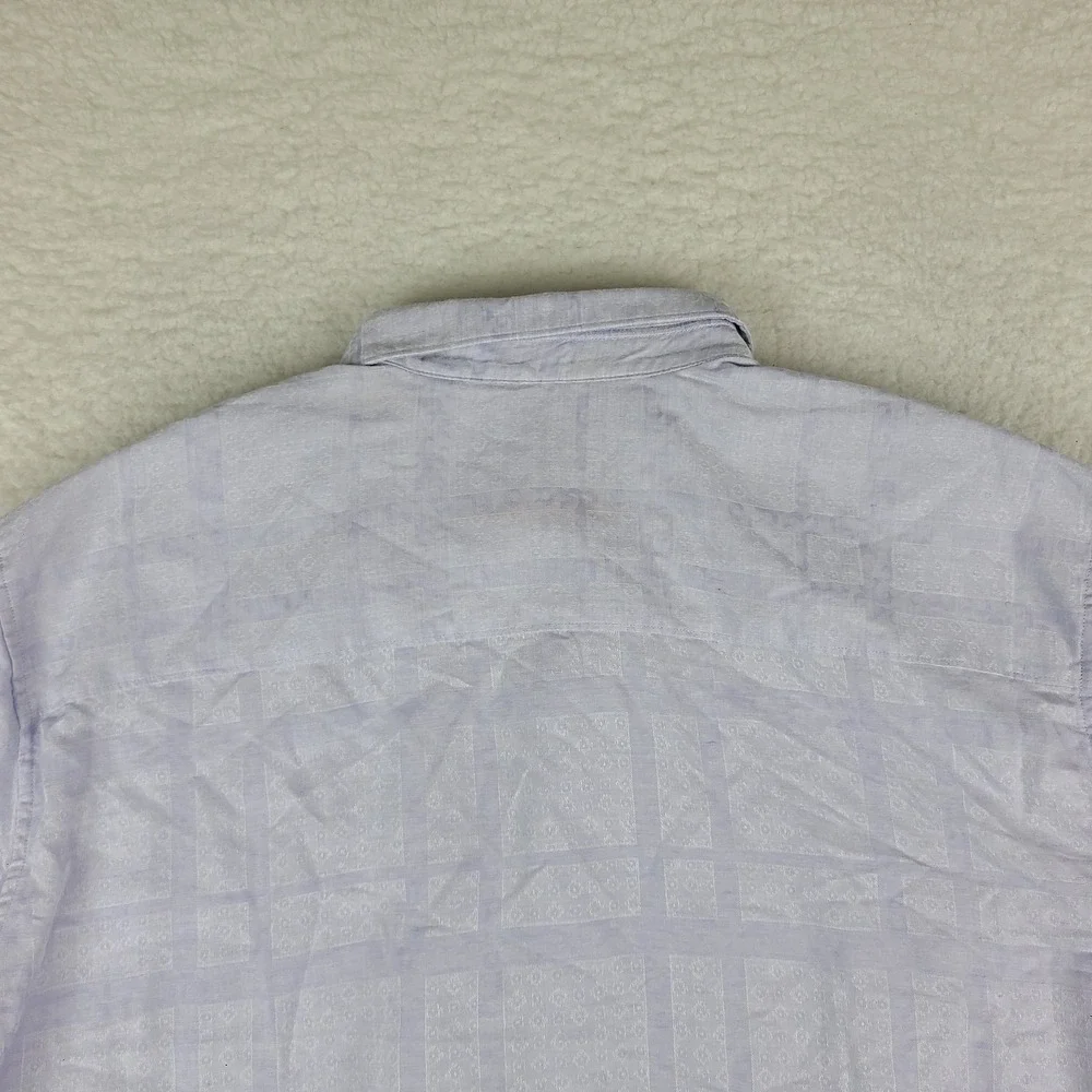 Robert Graham Shirt Mens 2XLT 2XL Tall Blue Plaid Preppy Hawaiian Button Up